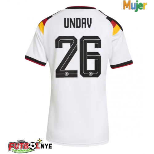 Camiseta Alemania Deniz Undav #26 Primera Equipación para mujer Mundial 2026 manga corta